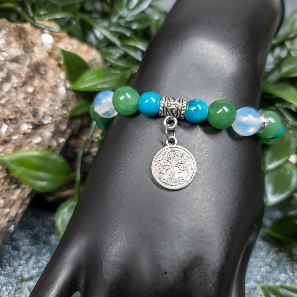 Aventurine and Opalite Bracelet by Ulara Moon - Picture 4 of 7